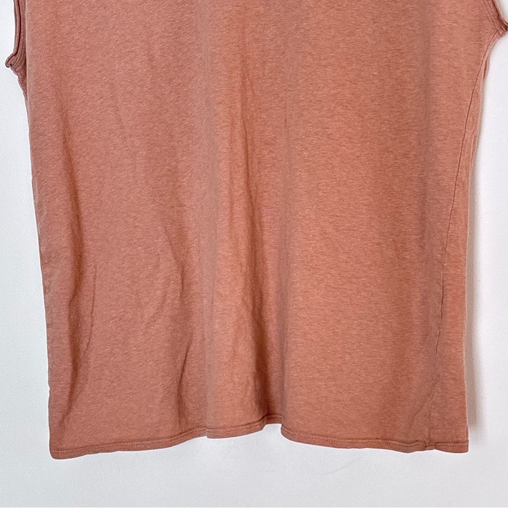 Everlane Boxy Vneck Shirt Size Large Hemp Organic Cotton Essential Basic Tee B54 - Picture 5 of 13